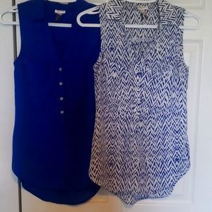 Two dynamite sleeveless blouse